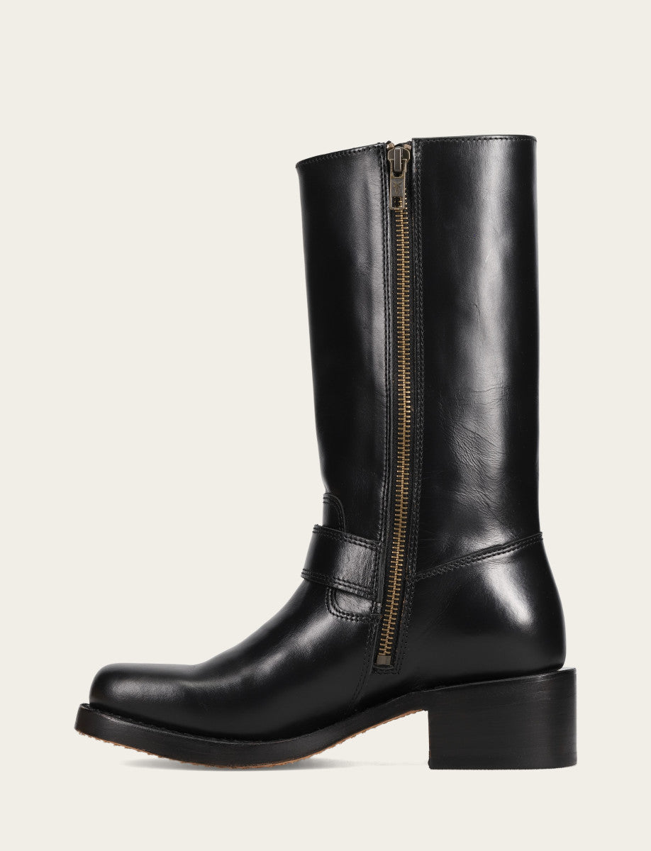 Women's Black Campus Buckle Boot | Frye Latest