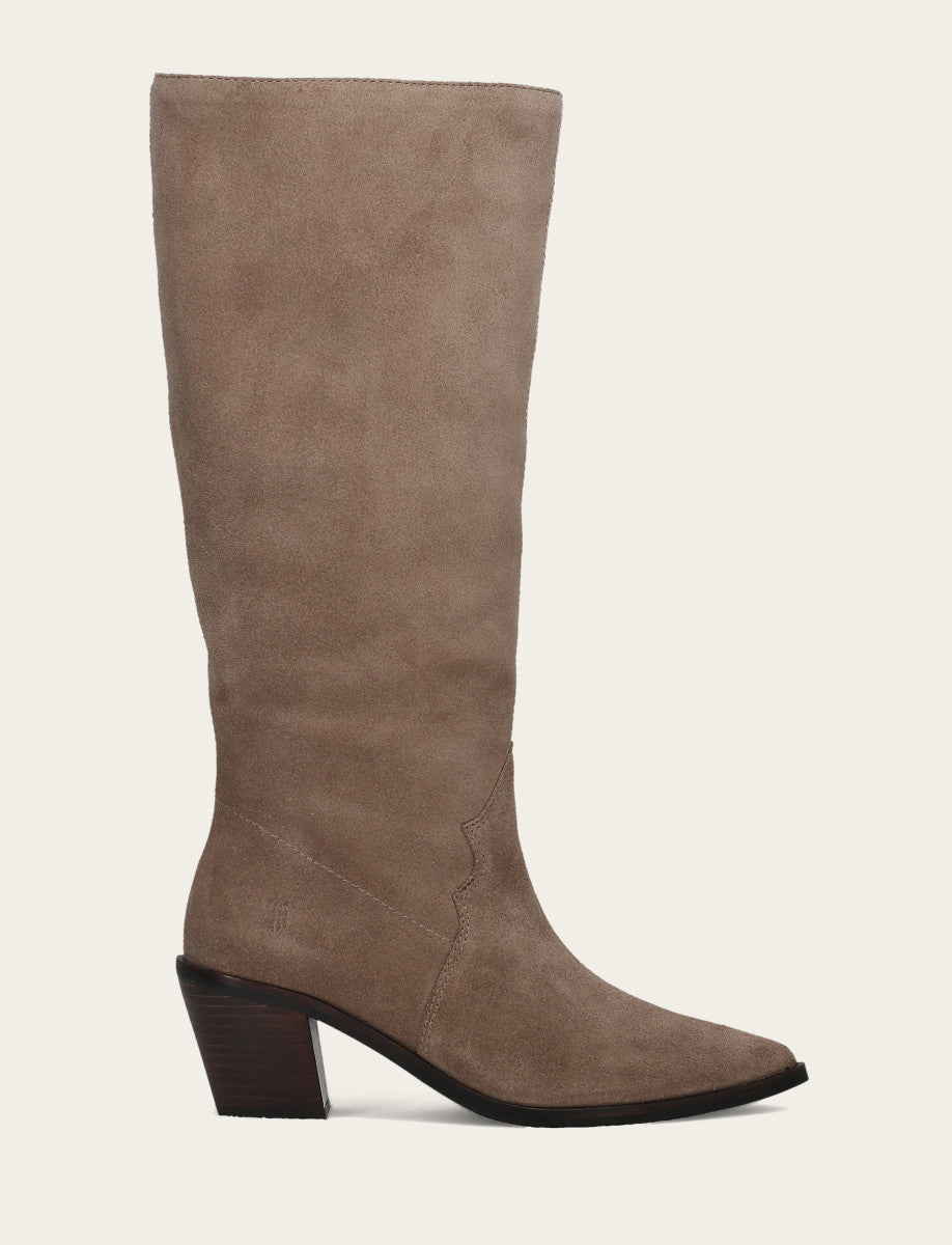 Women's Dark Taupe Sara Slouchy Boot | Frye Trusted