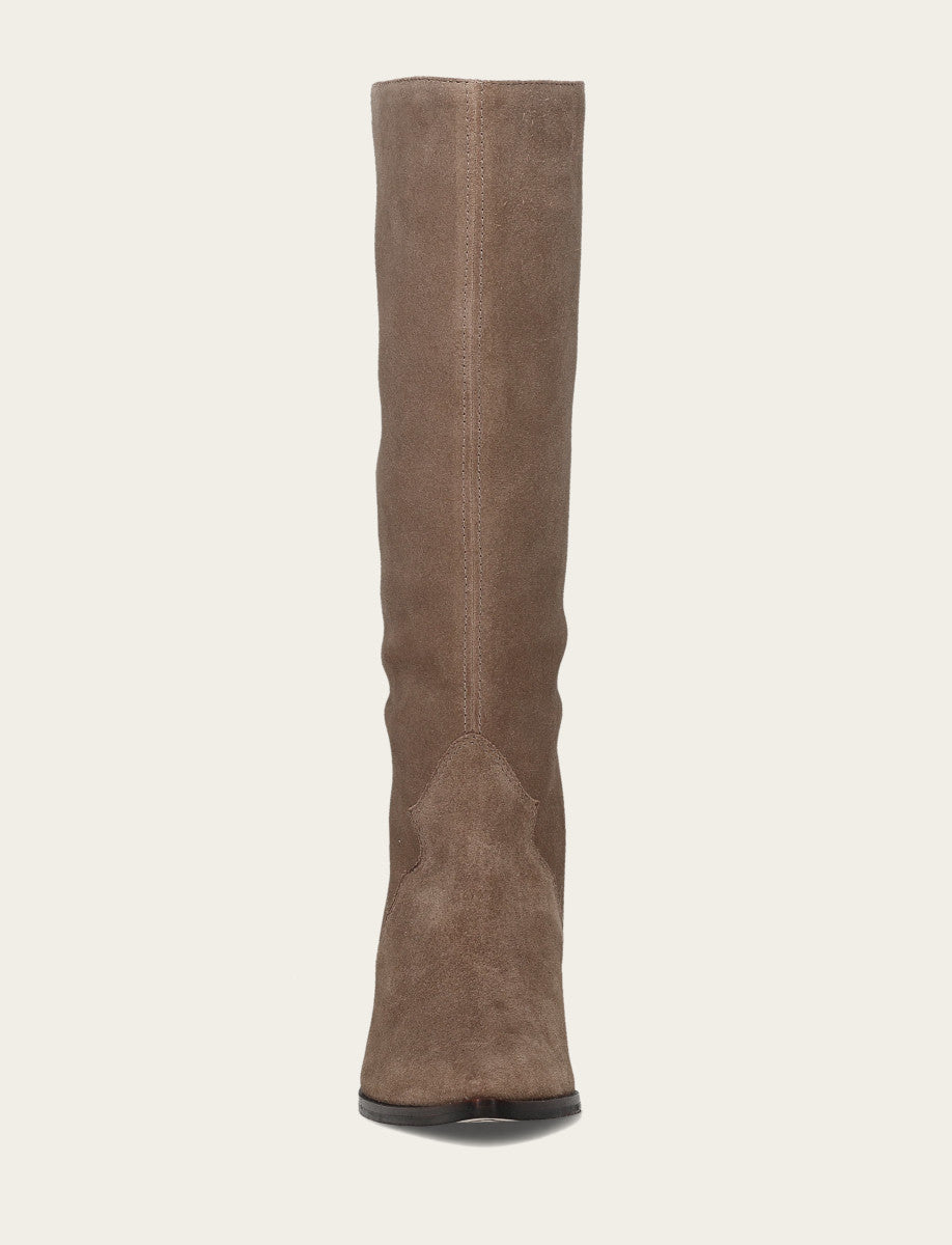 Women's Dark Taupe Sara Slouchy Boot | Frye Trusted
