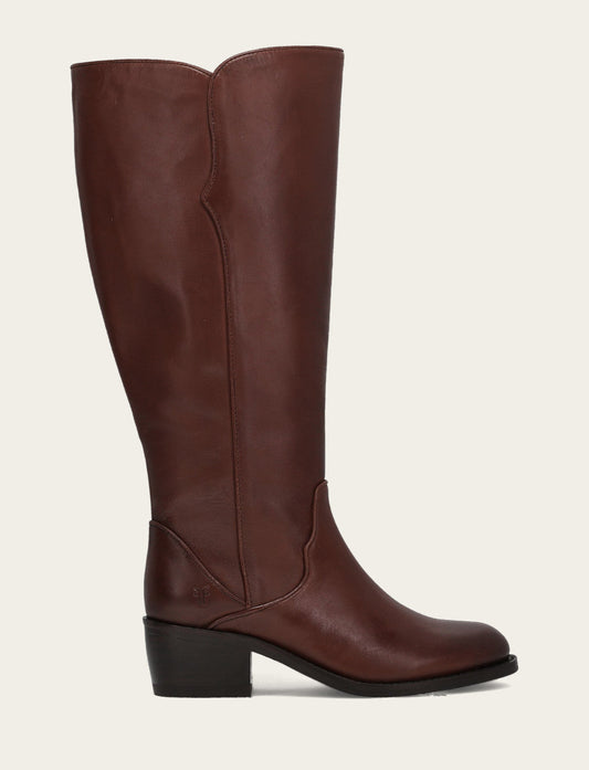Women's Saddle Carson 2 Piping Tall Wide Calf Boot | Frye Featured