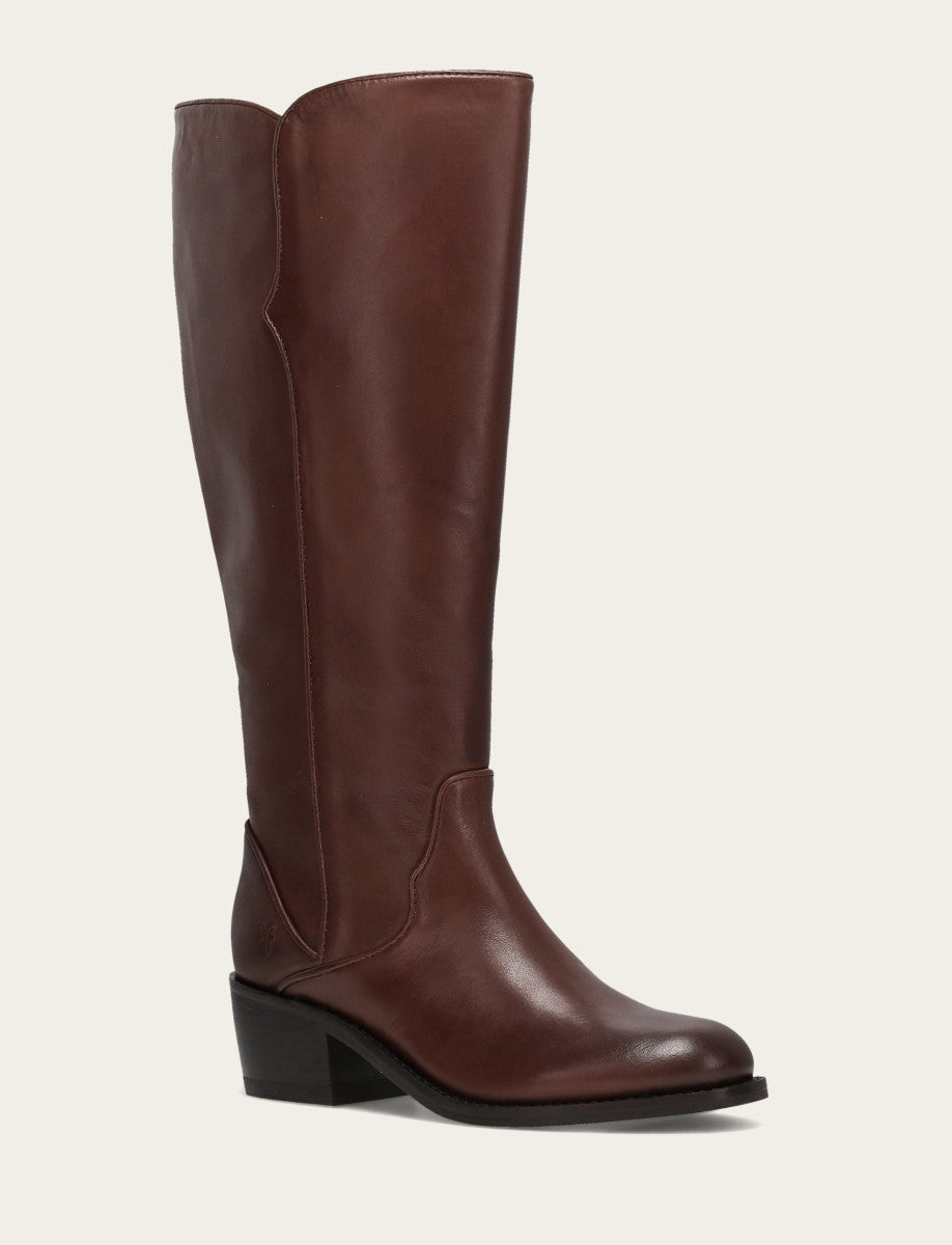 Women's Saddle Carson 2 Piping Tall Wide Calf Boot | Frye Featured