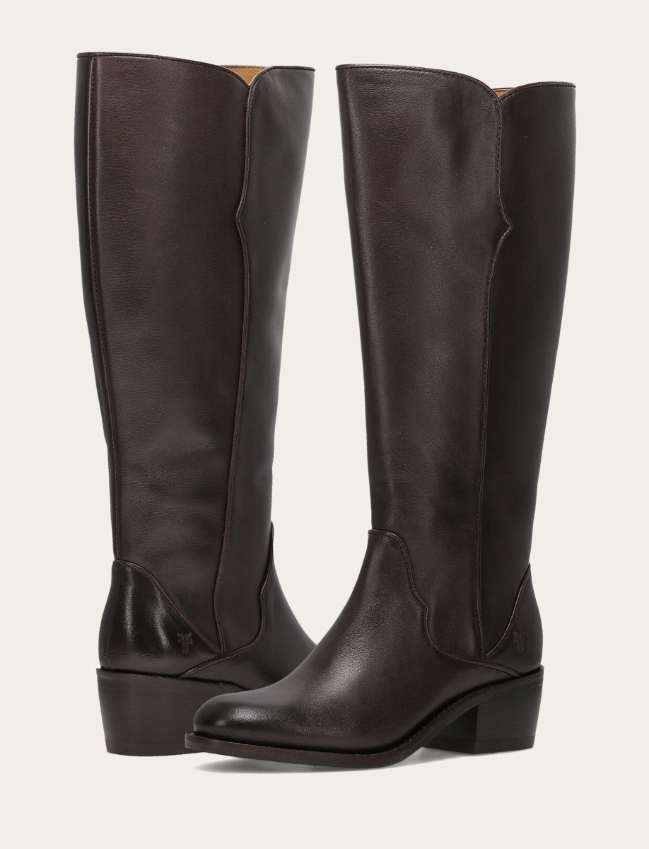 Women's Dark Brown Carson 2 Piping Tall Boot | Frye Quality