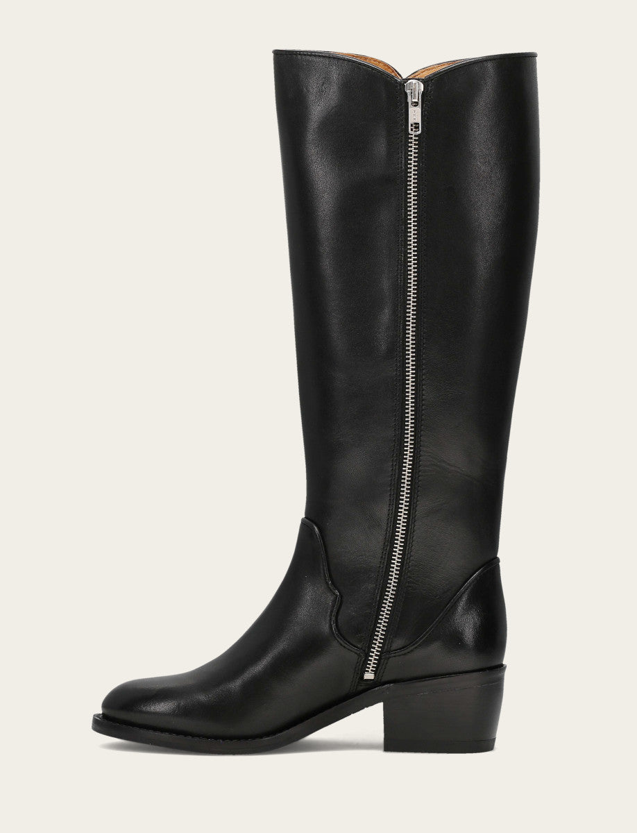 Women's Black Carson 2 Piping Tall Boot | Frye Signature