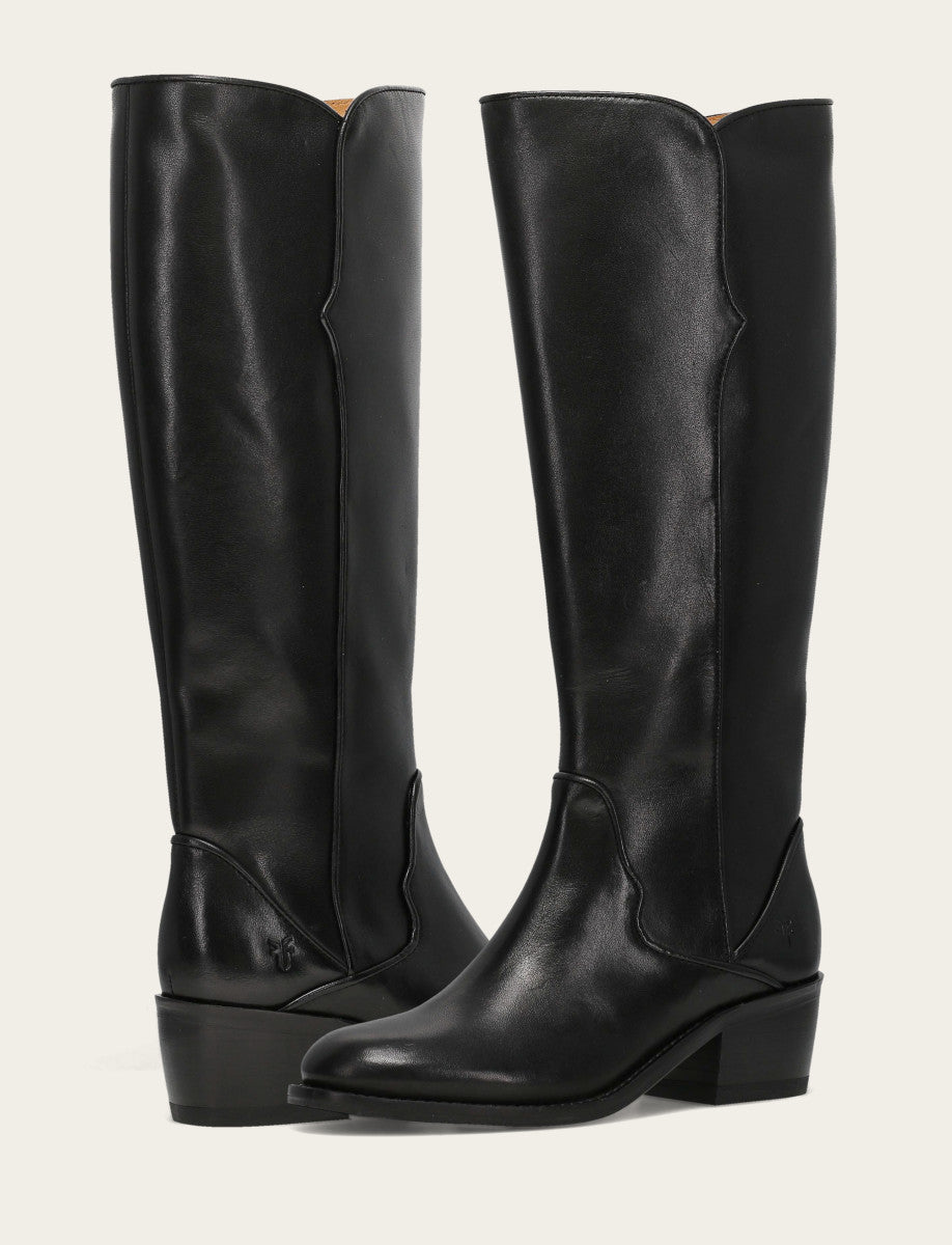Women's Black Carson 2 Piping Tall Boot | Frye Signature