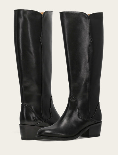 Women's Black Carson 2 Piping Tall Boot | Frye Signature