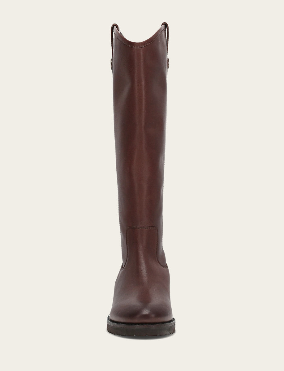 Women's Brown Melissa Lug Button Tall Wide Calf Boot | Frye Smart Buy