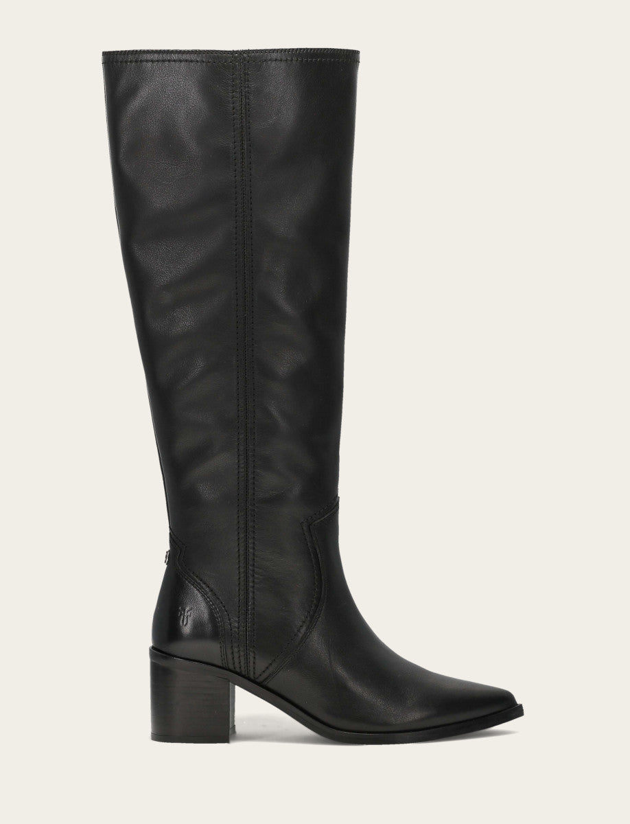 Women's Black Sadie Softy Tall Wide Calf Boot | Frye Value