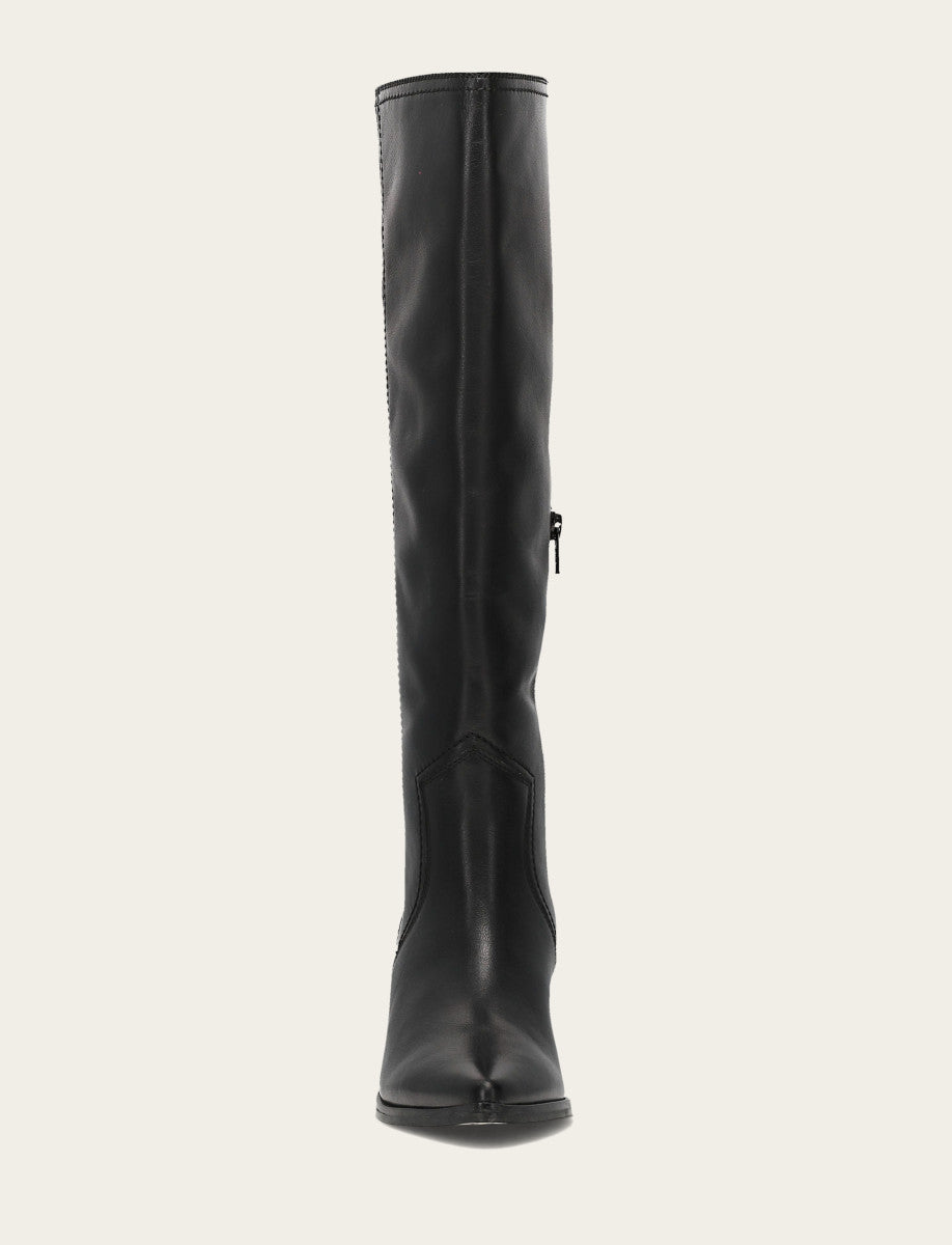 Women's Black Sadie Softy Tall Wide Calf Boot | Frye Value