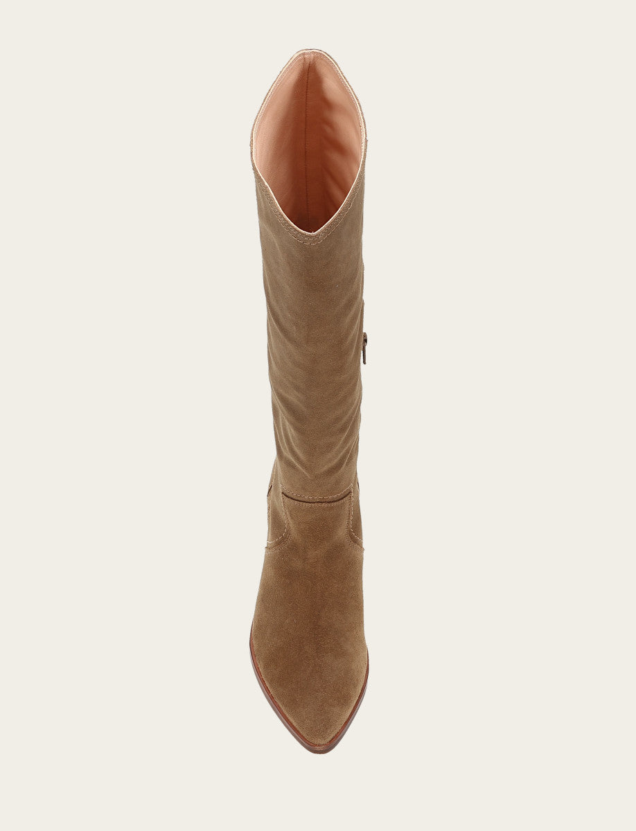 Women's Almond Sadie Softy Tall Wide Calf Boot | Frye Popular