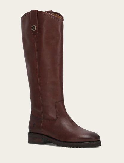 Women's Brown Melissa Lug Button Tall Boot | Frye Top Pick