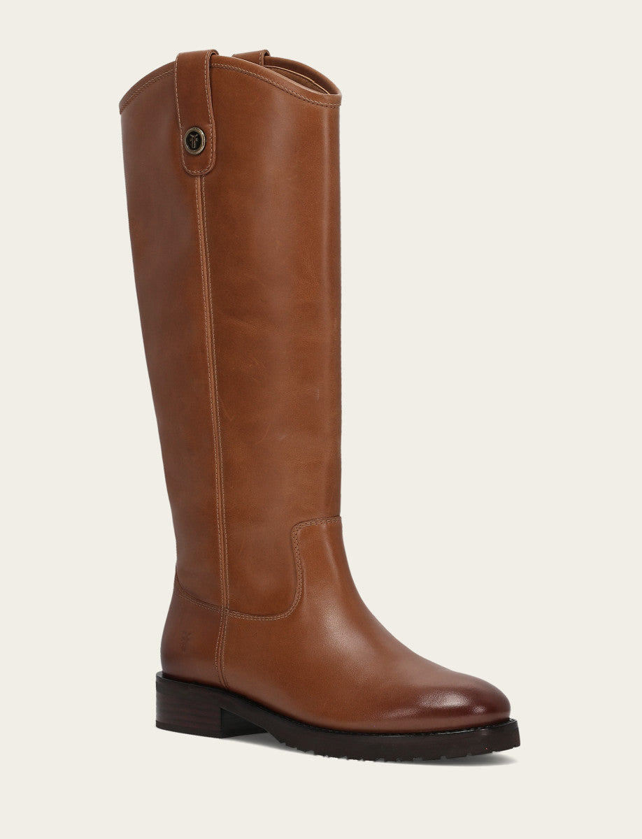 Women's Tan Melissa Lug Button Tall Boot | Frye Latest