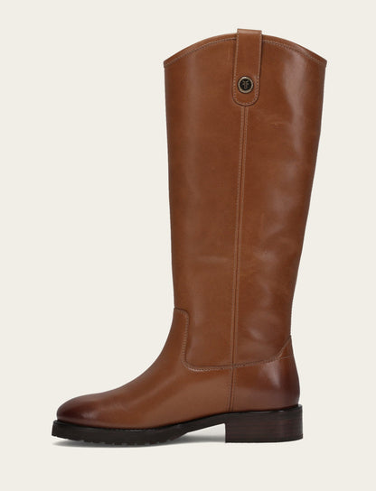 Women's Tan Melissa Lug Button Tall Boot | Frye Latest