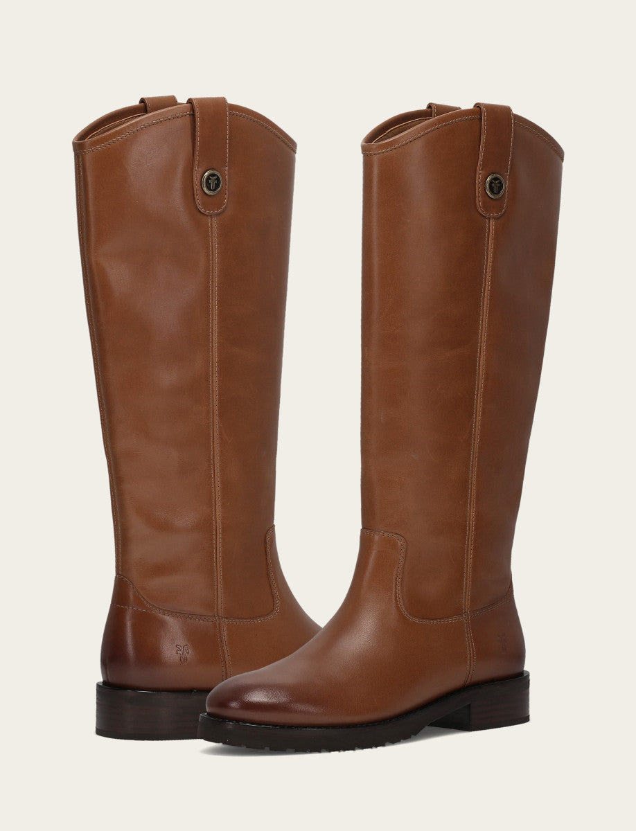 Women's Tan Melissa Lug Button Tall Boot | Frye Latest