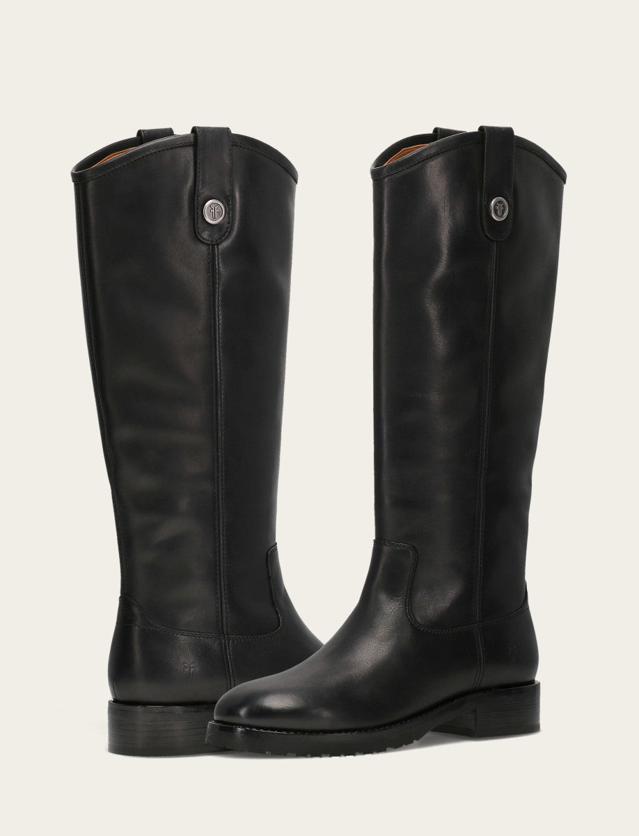 Women's Black Melissa Lug Button Tall Boot | Frye Sale