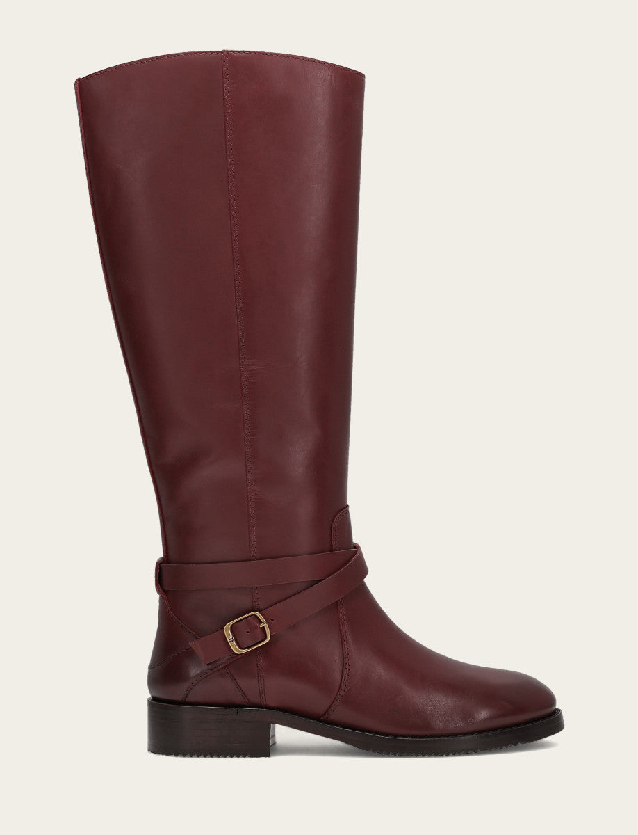 Women's Merlot Melissa Belted Riding Boot | Frye Great Value