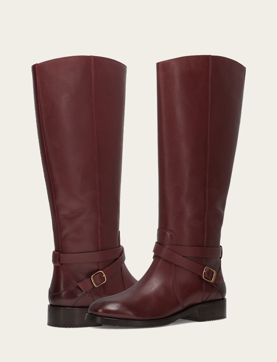 Women's Merlot Melissa Belted Riding Boot | Frye Great Value