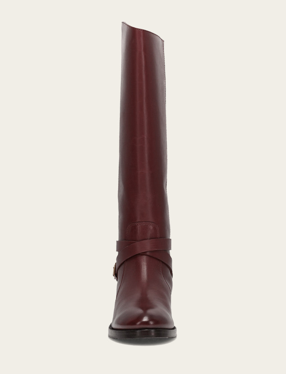 Women's Merlot Melissa Belted Riding Boot | Frye Great Value