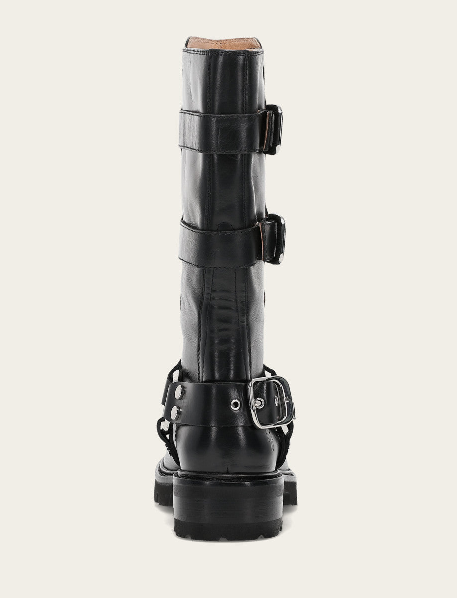 Women's Black Olivia Moto Mid Boot | Frye Deals