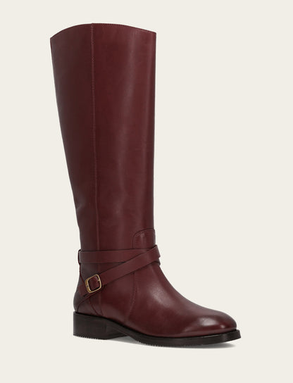 Women's Merlot Melissa Belted Riding Wide Calf Boot | Frye Best Price