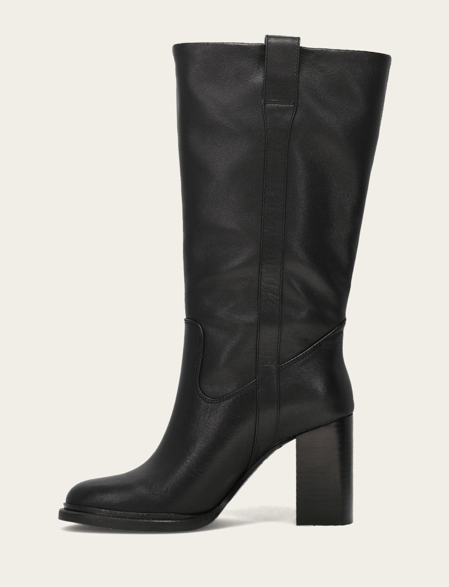 Women's Black Alex Slouchy Mid Boot | Frye Exclusive