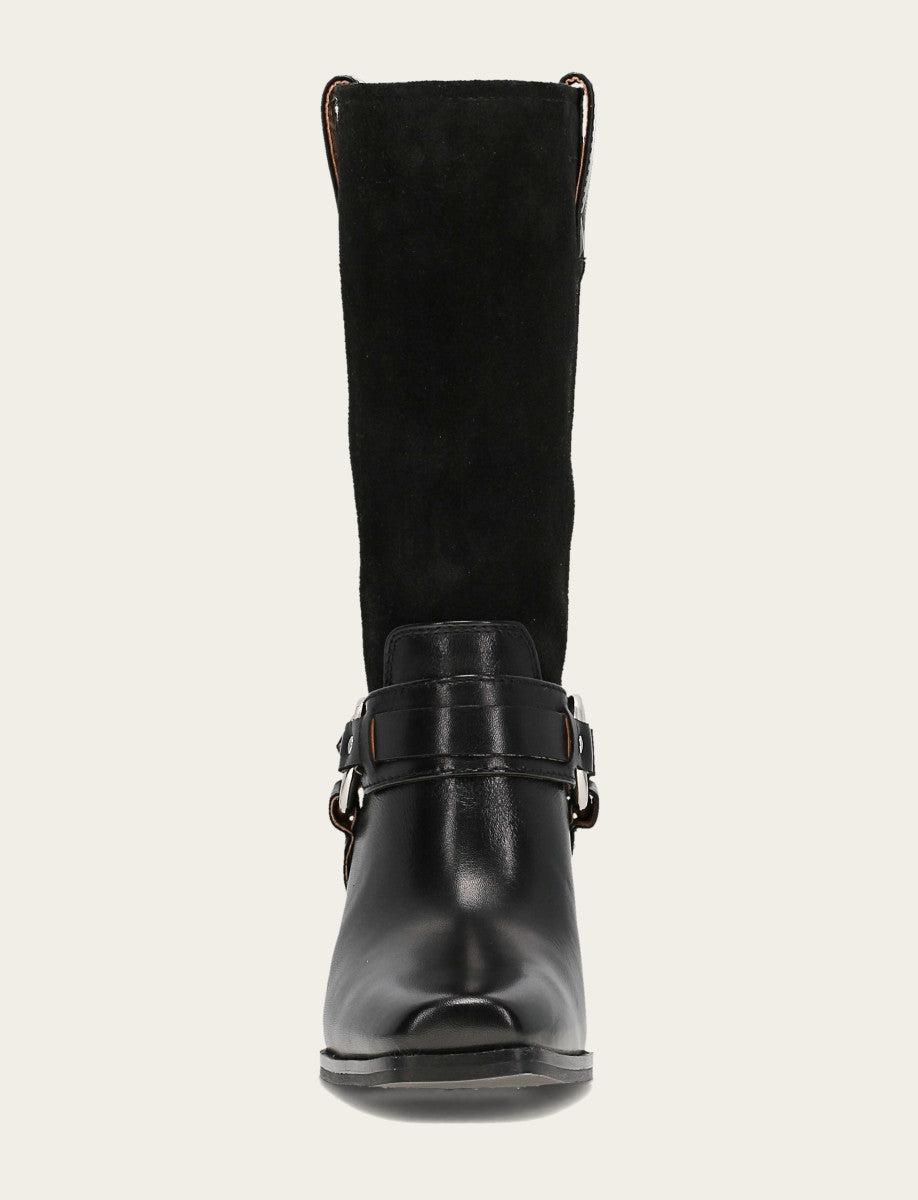 Women's Black Shiloh Harness Belted Boot | Frye Value