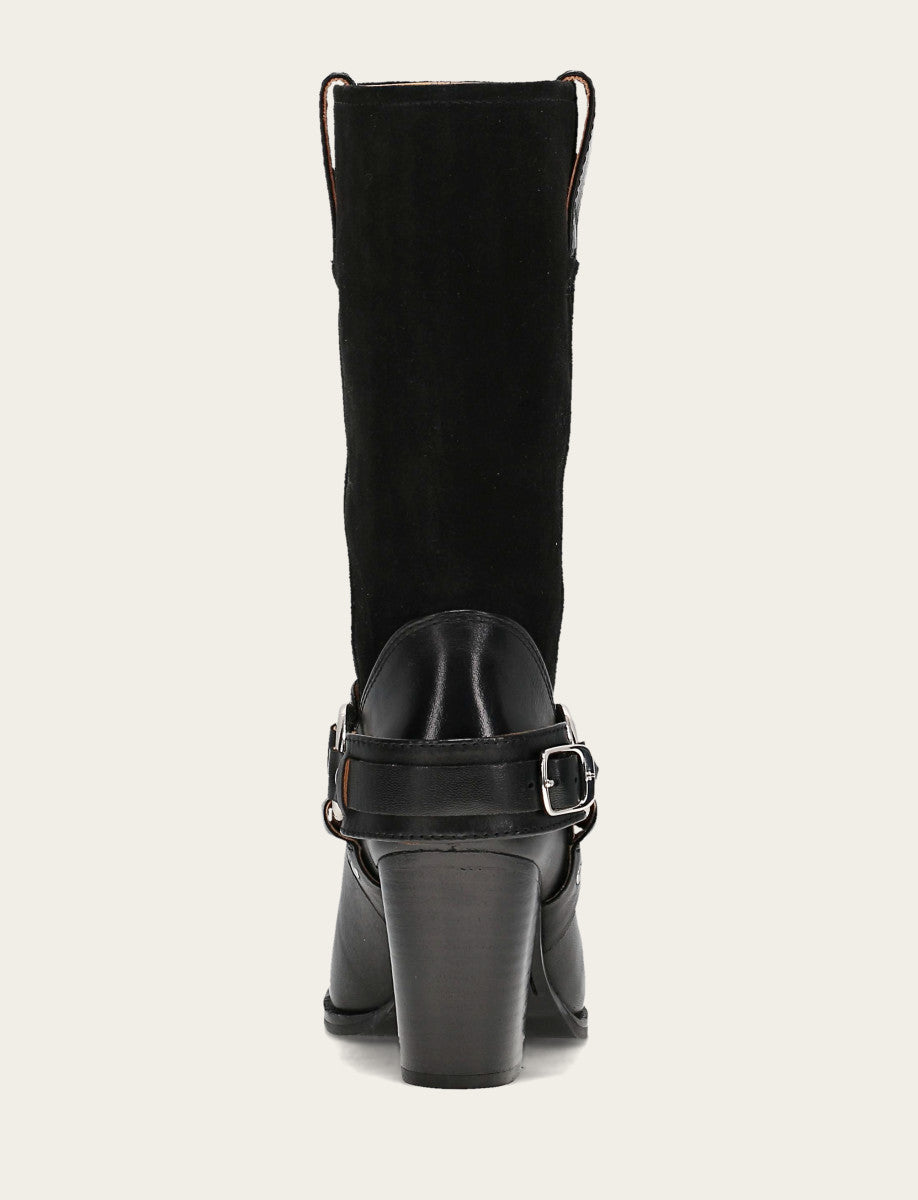Women's Black Shiloh Harness Belted Boot | Frye Value