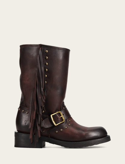 Women's Cherry Lacquer Viv Fringe Engineer Boot | Frye Classic