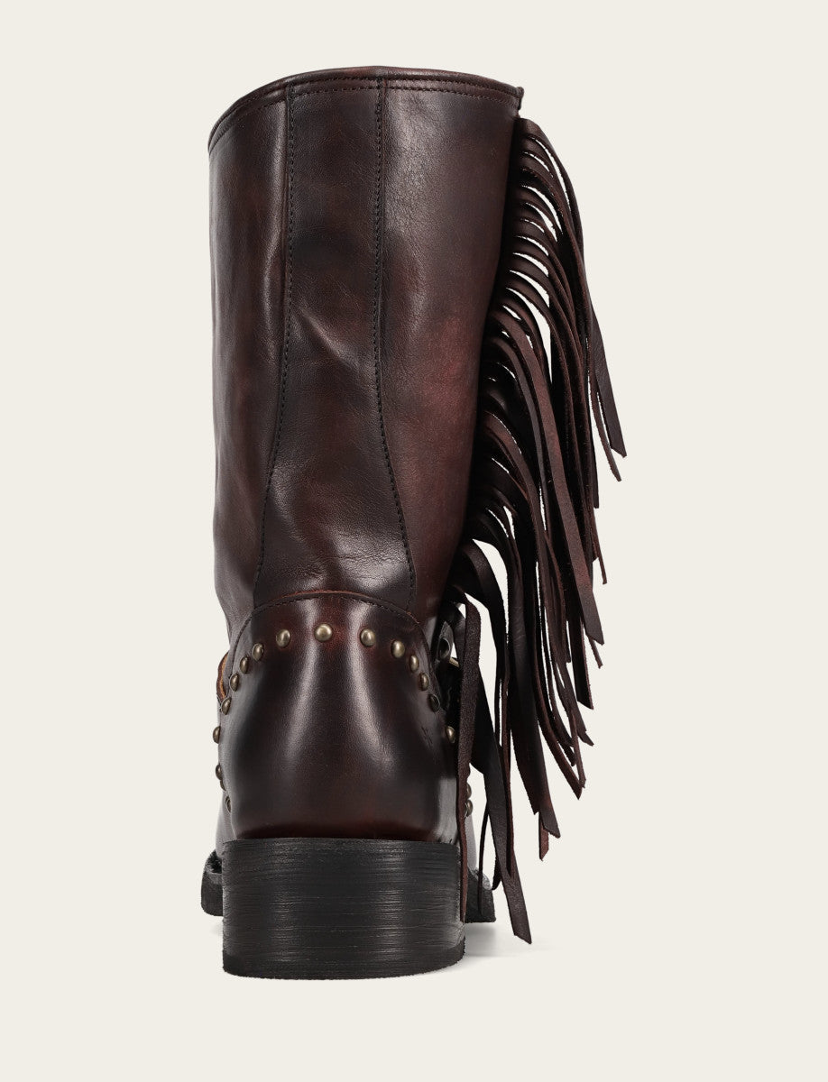 Women's Cherry Lacquer Viv Fringe Engineer Boot | Frye Classic
