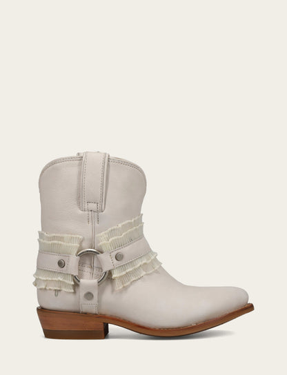 Women's Ivory Billy Harness Ruffle Boots | Frye Discount