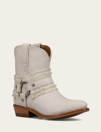 Women's Ivory Billy Harness Ruffle Boots | Frye Discount