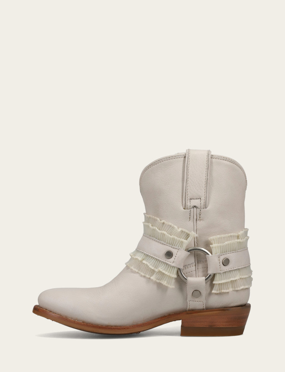 Women's Ivory Billy Harness Ruffle Boots | Frye Discount