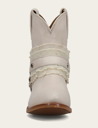 Women's Ivory Billy Harness Ruffle Boots | Frye Discount