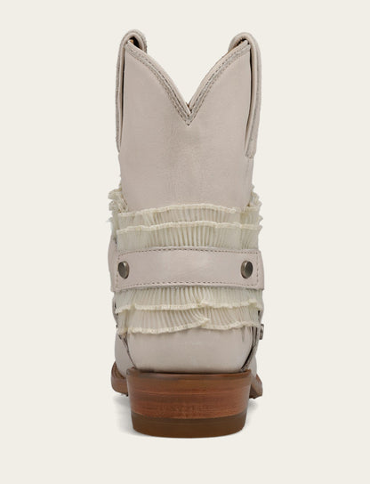 Women's Ivory Billy Harness Ruffle Boots | Frye Discount