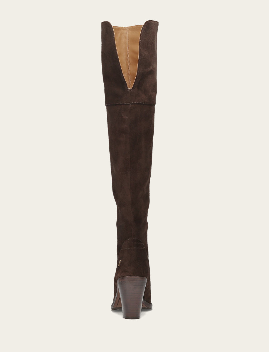 Women's Dark Brown Corinne Over The Knee Boot | Frye Everyday