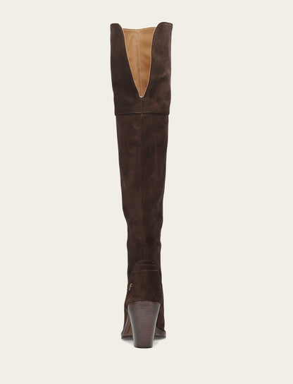 Women's Dark Brown Corinne Over The Knee Boot | Frye Everyday