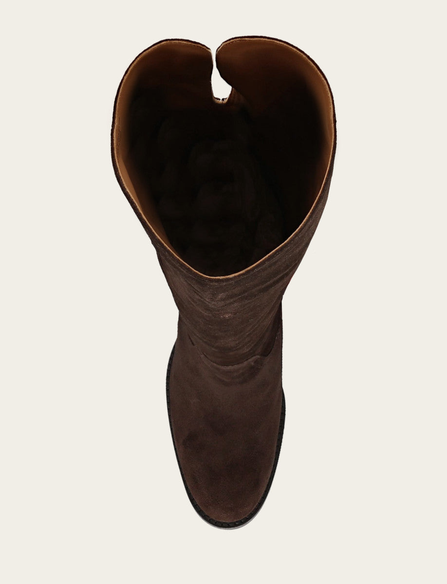 Women's Dark Brown Corinne Over The Knee Boot | Frye Everyday