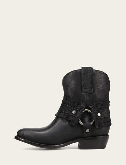 Women's Black Billy Harness Ruffle Boots | Frye Best Seller