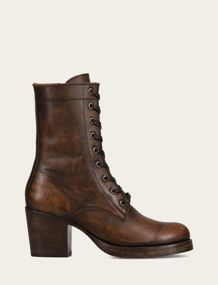 Women's Distressed Dk Brown Jean Lace Up Boot | Frye Sale