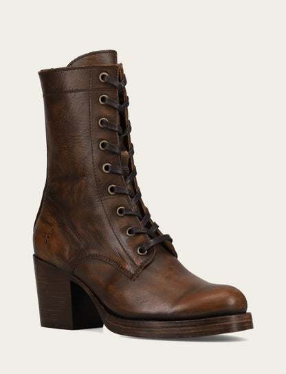 Women's Distressed Dk Brown Jean Lace Up Boot | Frye Sale