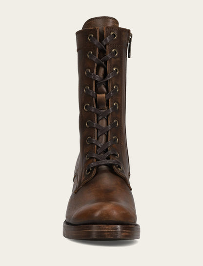 Women's Distressed Dk Brown Jean Lace Up Boot | Frye Sale