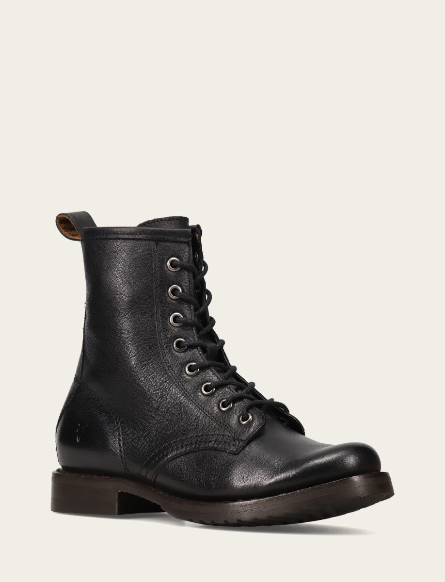 Women's Black Veronica Flex Combat Booties | Frye Featured