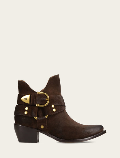 Women's Chocolate Sacha Multi Strap Booties | Frye New