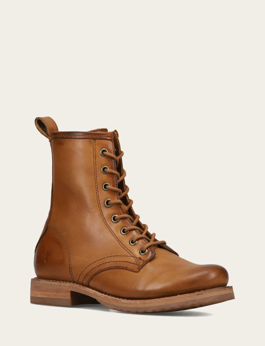 Women's Caramel Veronica Flex Combat Booties | Frye Best Price