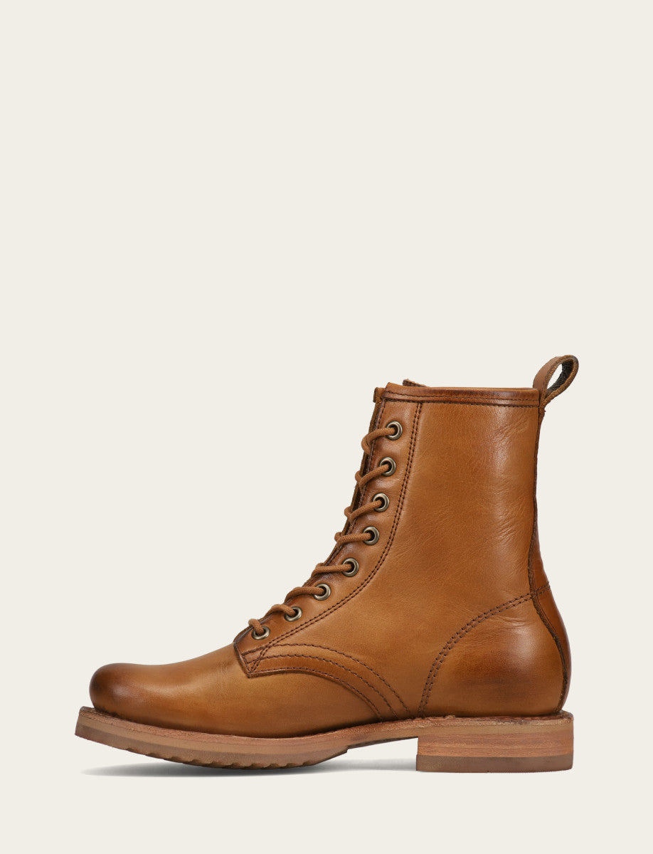 Women's Caramel Veronica Flex Combat Booties | Frye Best Price