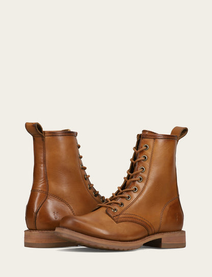 Women's Caramel Veronica Flex Combat Booties | Frye Best Price