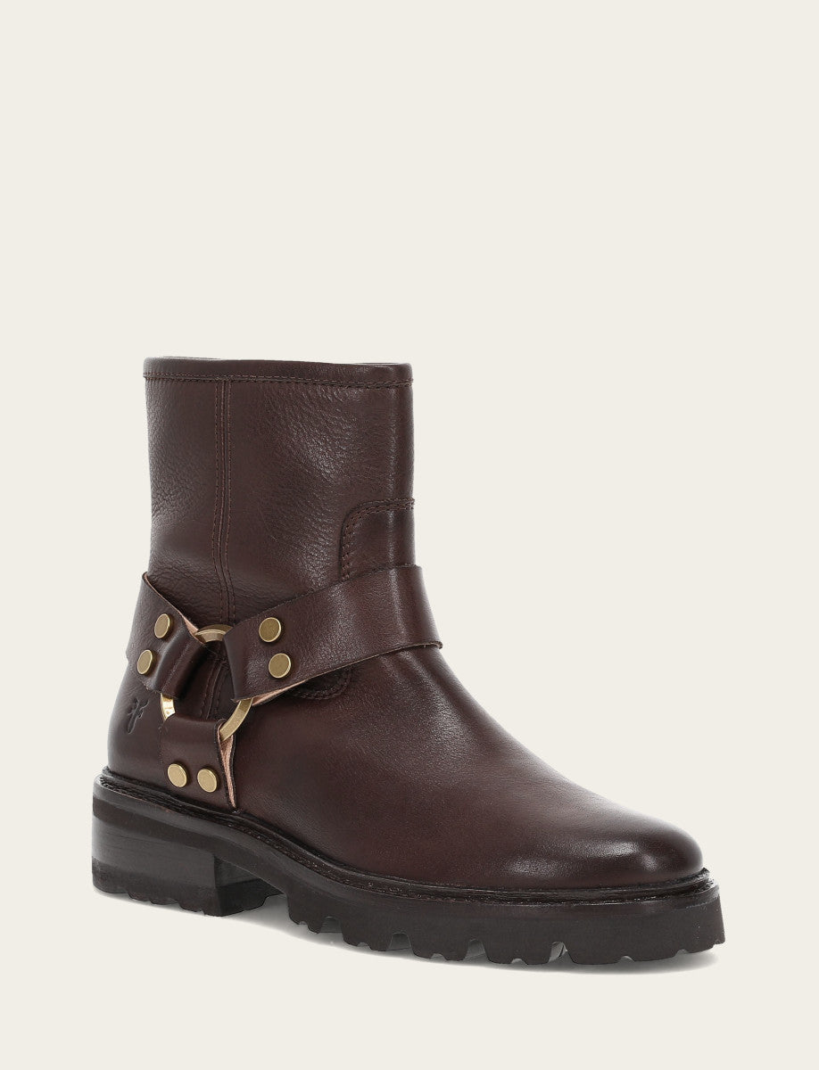 Women's Chocolate Olivia Harness Short Booties | Frye Sale