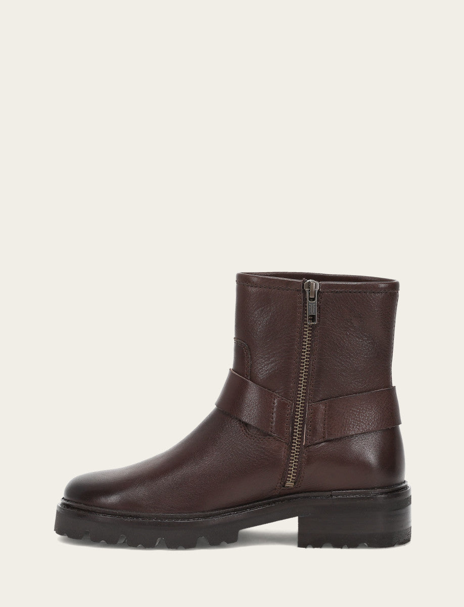 Women's Chocolate Olivia Harness Short Booties | Frye Sale