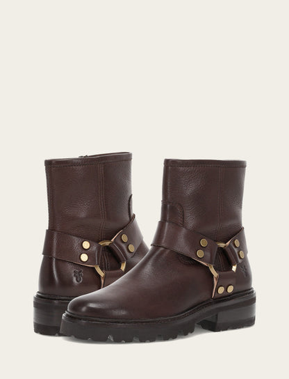 Women's Chocolate Olivia Harness Short Booties | Frye Sale