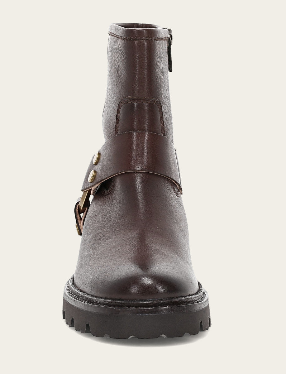Women's Chocolate Olivia Harness Short Booties | Frye Sale