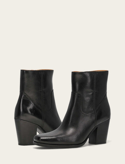 Women's Black Shiloh Zip Booties | Frye Exclusive